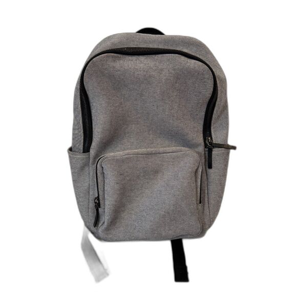 Everlane Cotton Canvas Modern Zip Backpack Rucksack Slate Grey Laptop main image 5